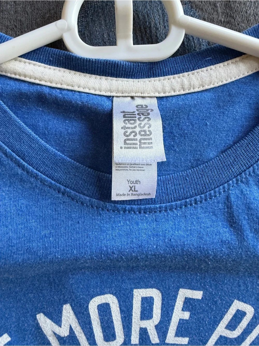 Kids 'Eat More Pizza' Blue Graphic Tee